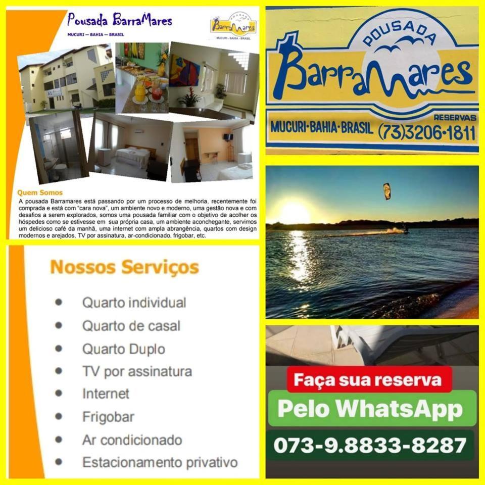Pousada Barra Mares Mucuri Esterno foto